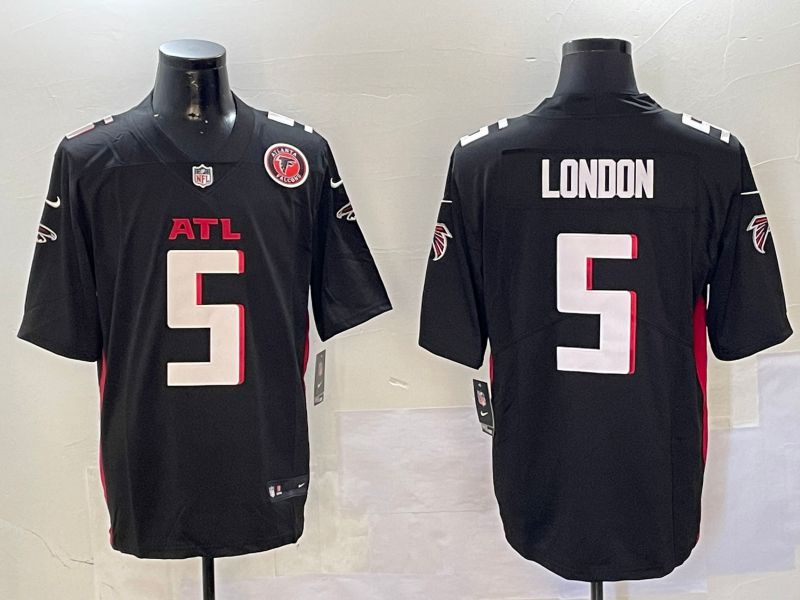 Men Atlanta Falcons #5 London Black Second generation 2024 Nike Limited NFL Jersey style 01081